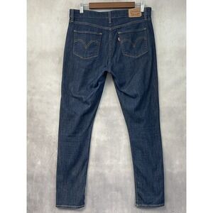 Levis Classic Mid Rise Skinny Jeans Womens 31 Dark Wash Stretch Minimal Indie